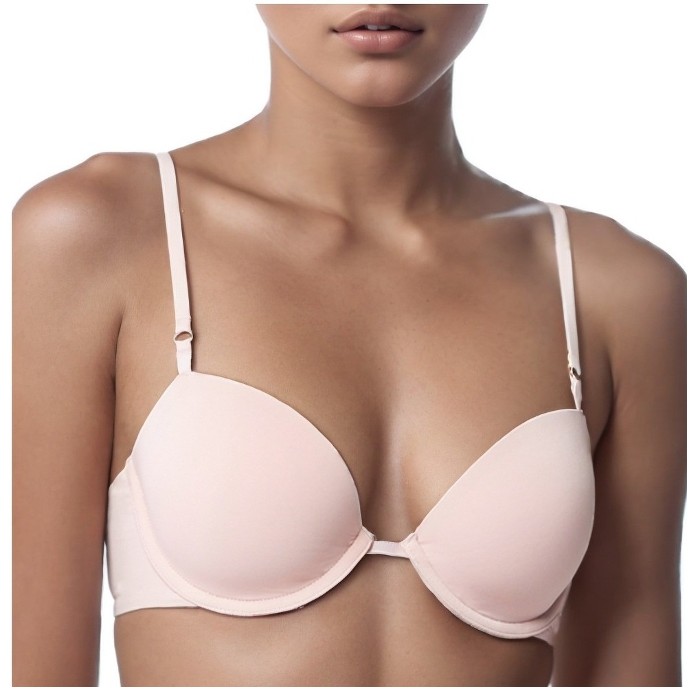 Calvin Klein Women Sculpt Lightly Lined Demi Bra Pink 36B Minimalist Classic NWT